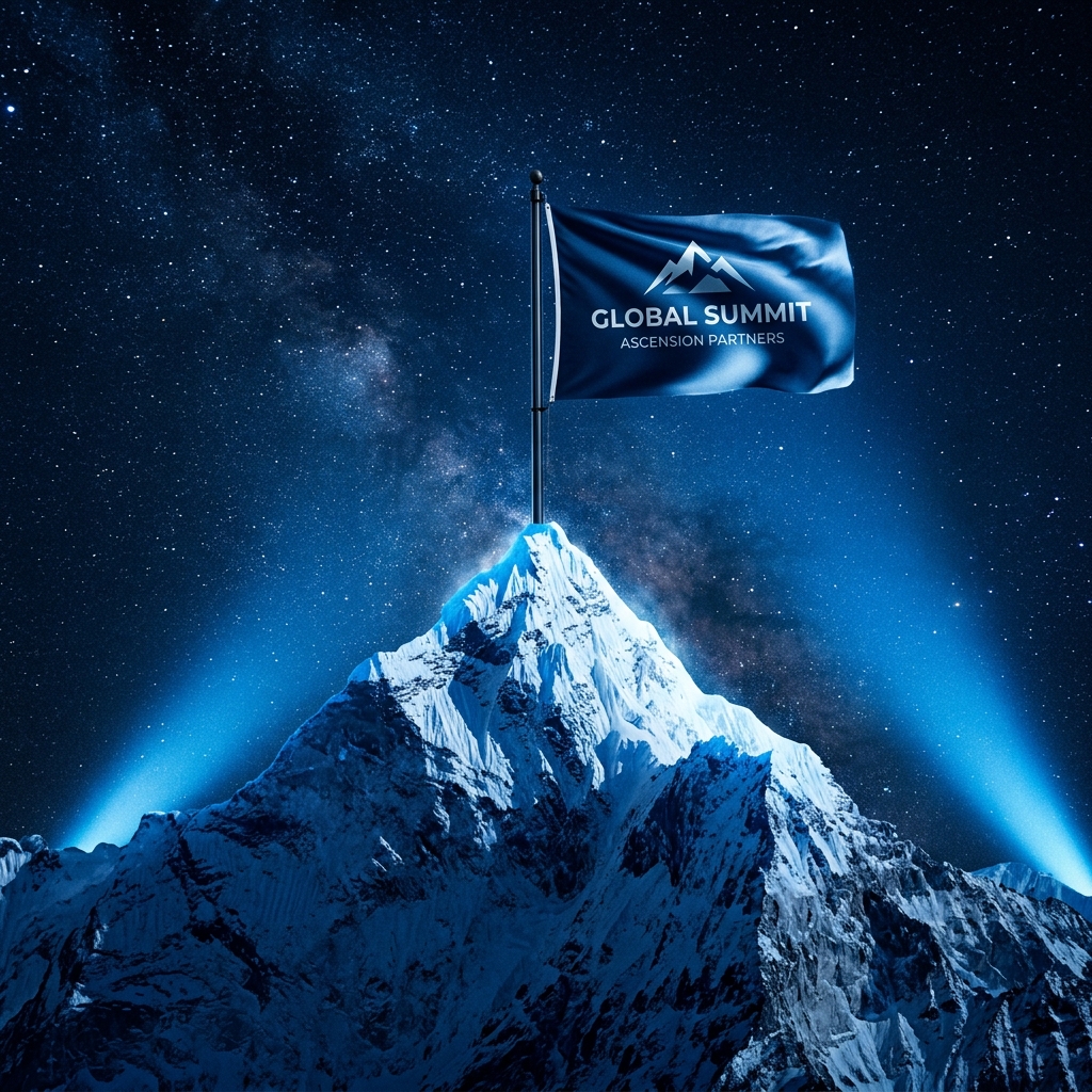 Visión ARM - Bandera en la cumbre de una montaña